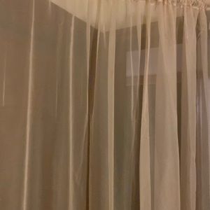1 panel sheer curtain shrimp color 60”x 96”